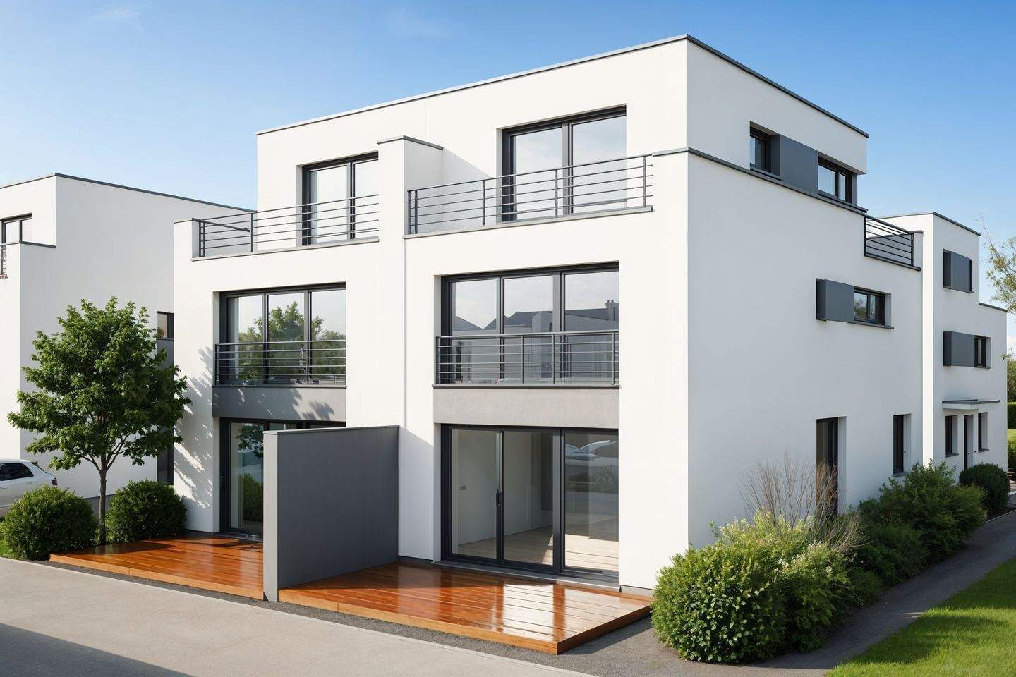 ***Zeitlos modern: Neubau-Doppelhaushälfte im Bauhaus-Stil in Bodenheim***