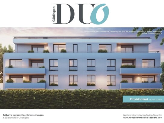 **** DUO Saarbrücken-Güdingen **** Moderne Neubau-Eigentumswohungen in ruhiger Lage