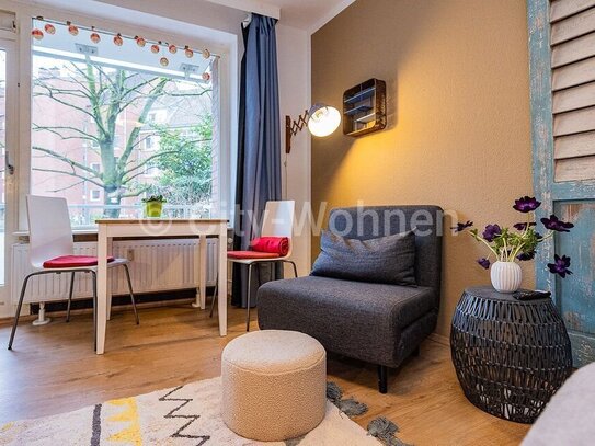 Komplett ausgestattetes Single-Apartment mit Loggia in Hamburg-Hoheluft