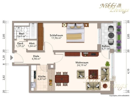 Charmante 2-Zimmer-Wohnung in zentraler Lage!