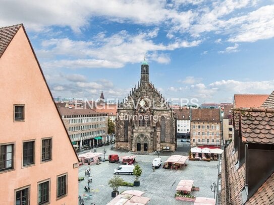 Exklusive Maisonette-Wohnung mit großer Dachterrasse und Blick auf den Hauptmarkt