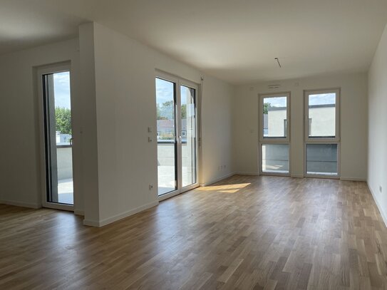 Wohnen mit Aussicht: Neubauwohnung mit Dachterrasse