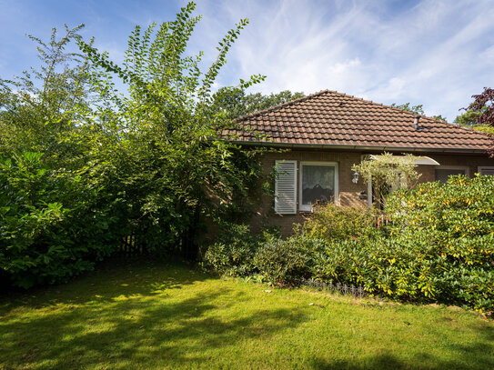 Bungalow für 2 mit Traumgrundstück am Feld- und Waldrand