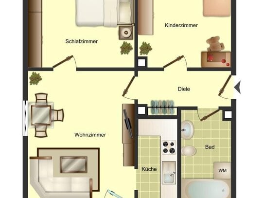 Ab März beziehbar!! 2-Zimmer-Wohnung in Weddinghofen im Angebot