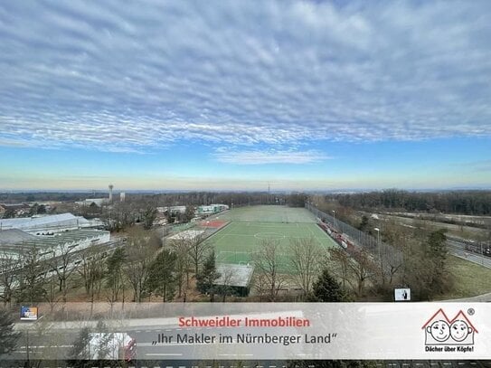 Herrlicher Fernblick! Schönes 1-Zimmer-Apartment in Fürth mit bester Anbindung in die Metropolregion