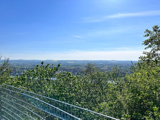 Blick über Dresden und das Elbtal! ETW Penthouse in Dresden