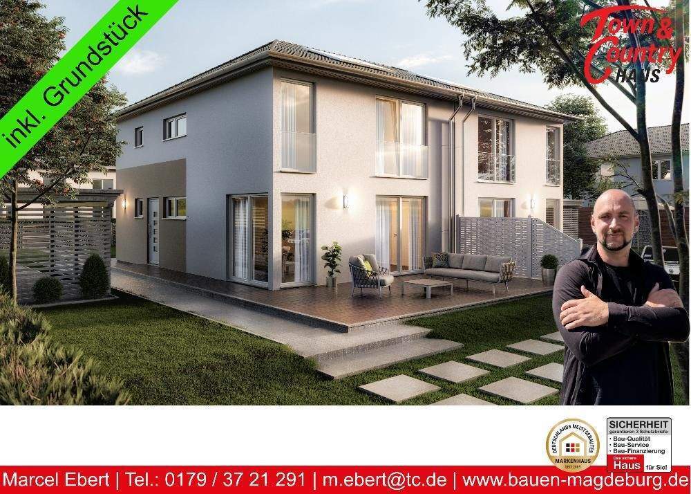 Hausbau mit Familie oder Freunden - Doppelhaushälfte in Dodendorf bei Magdeburg