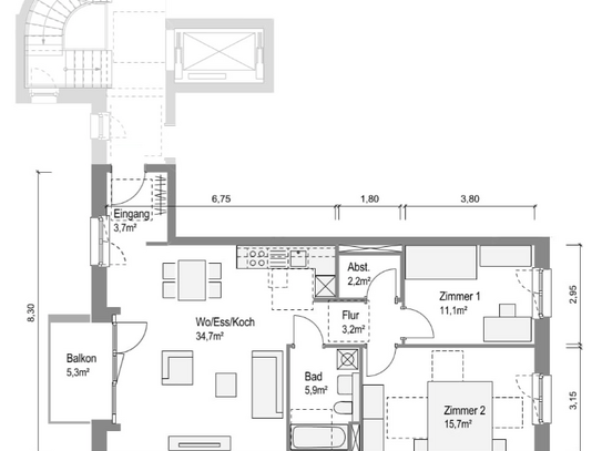 ERSTBEZUG! Helle moderne Wohnung zum Wohlfühlen | letzte Häuser mit Einbauküche