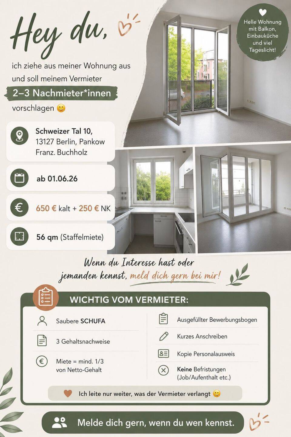 Wunderschöne Wohnung in Französisch Buchholz - Photo 1