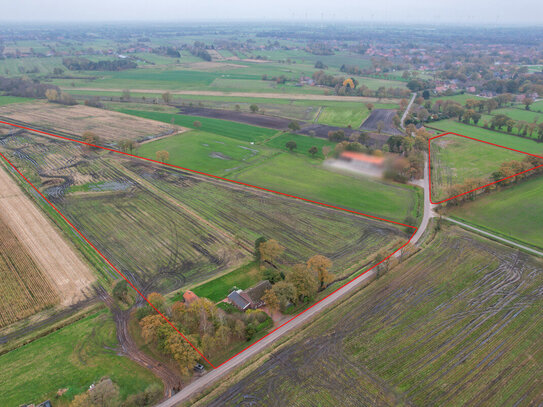 Einfamilienhaus in Alleinlage mit 5,3Ha Ackerland