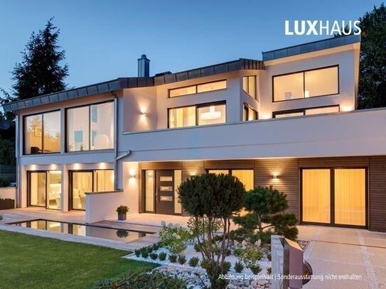 LUXHAUS Traumhafte Villa 290m² für Individualisten alles individuell planbar! auf 1.690m² Grundstück Schlüsselfertig 10…