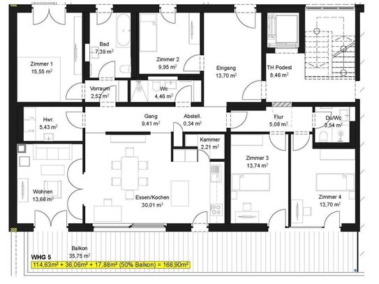 169 m2 Neubauwohnung KN-Paradies