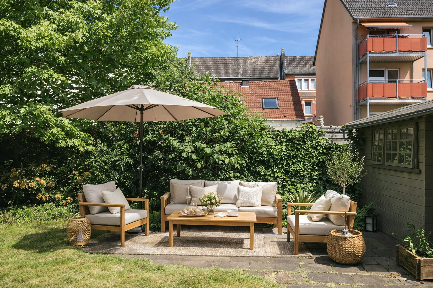 Top Wohnung mit Garten, Terrrasse, Balkon, Wellnessoase -Seltenheit