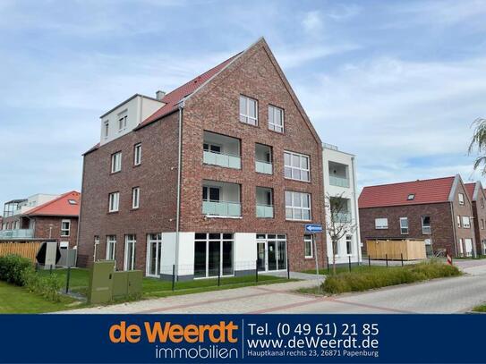 Neubau Erdgeschoss-Gewerbefläche im Kapitänsviertel in Papenburg-Untenende, www.deWeerdt.de