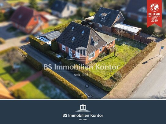 Conrebbersweg! Renovierter Bungalow mit Wintergarten, Gartenanlage, Carport und Nebengebäude!