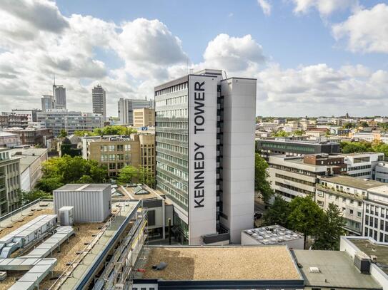 Attraktive Büroflächen im Essener Citykern | Aussicht über Essen | Provisionsfrei