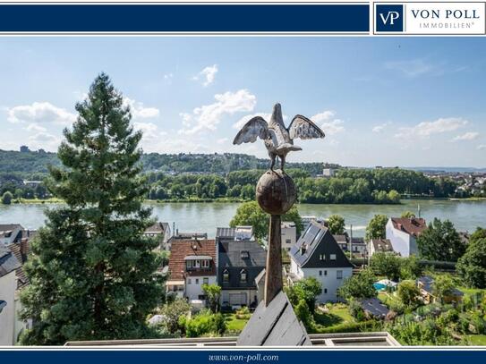 Großzügiges Ein- bis Dreifamilienhaus mit Rheinblick in beliebter, stadtnaher Lage