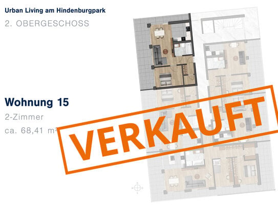 Neubauwohnung am Hindenburgpark - Wohnung Nr. 15 - 2.OG