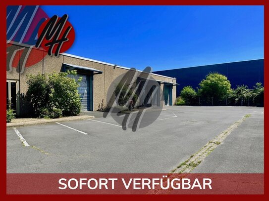 SCHNELL VERFÜGBAR - NÄHE BAB - Lager (1.900 m²) & Büro-/Sozial (500 m²) zu vermieten