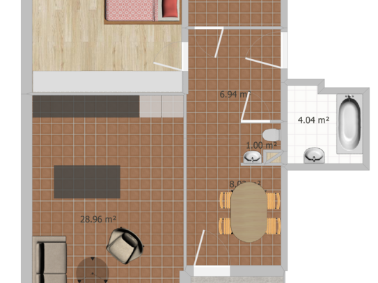 Charmante 2,5-Zimmer-Dachgeschosswohnung in Leimen