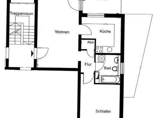 2 Zimmer Wohnung mit Balkon in Jena/Ost zu vermieten !