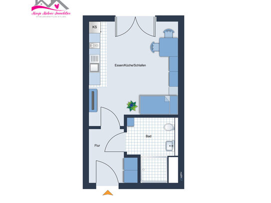 Modernes Single-Apartment im Herzen von Sande