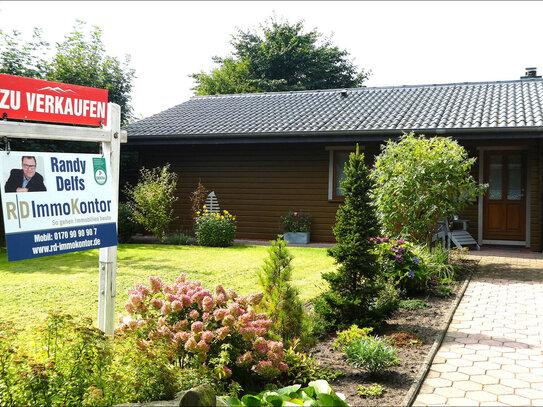 Ebenerdiger Bungalow - tolles Holzhaus mit guten energetischen Eigenschaften