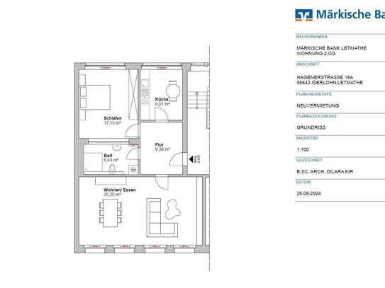 2-Zimmer Mietwohnung in City-Lage von Iserlohn-Letmathe