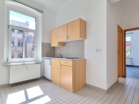 Helle teilmöblierte 1,5-Raumwohnung mit Pantry sucht Dich!