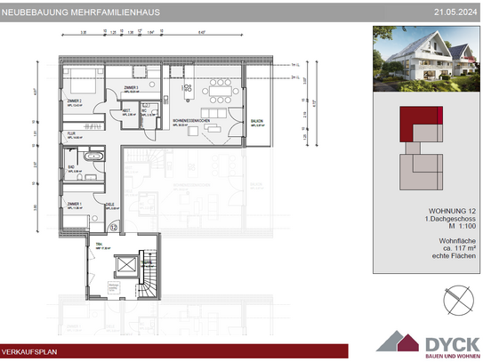 NEUBAU 2 Mehrfamilienhäuser je 6 Whg´en