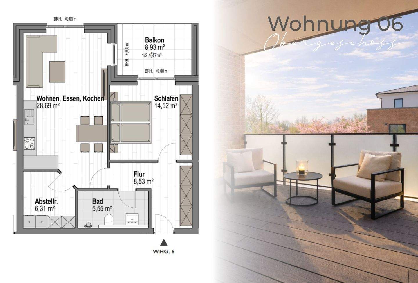 Immobilie in Lemförde - Kapitalanlage in Lemförde: 2-Zimmer-Obergeschosswohnung mit Balkon und KfW-40-Förderung - Bild 0