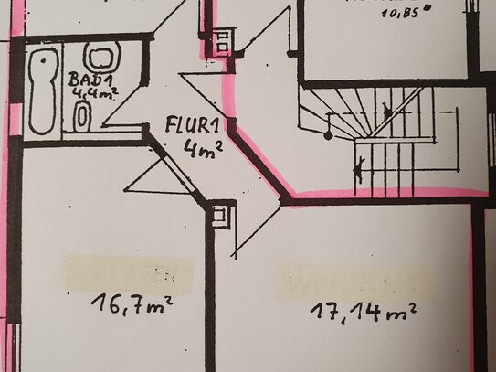 Schöne helle 51qm Wohnung in ruhiger Lage nur an Nichtraucher zu vermieten.