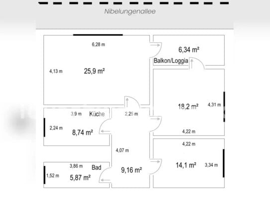 [TAUSCHWOHNUNG] 3-Zimmer Nordendwohnung mit Balkon