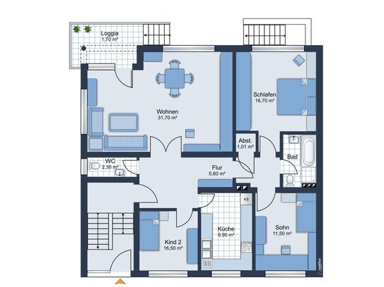 IPA - Großzüge 3- Zimmer Wohnung in ruhiger Lage