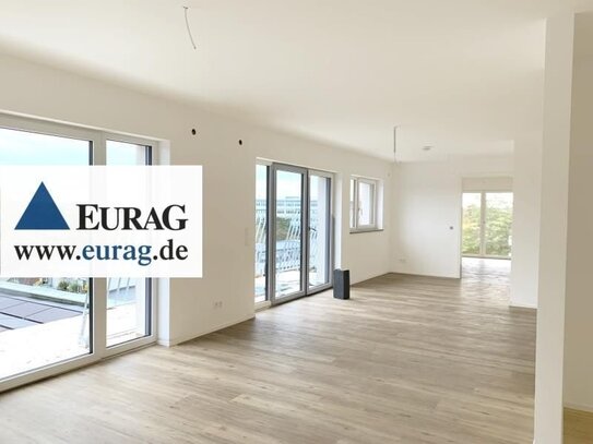 FÜ: Weitblick - Exklusiv - 3-Zi-Whg (5.OG m. A) mit Dachterrasse, 2 Balkonen, EBK, 2 TG-Stellplätze