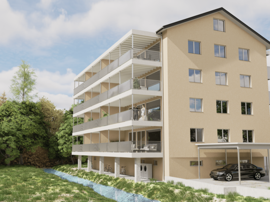 Wohnen mit Flair in Marbach - 3 Zimmer Penthouse mit Garten