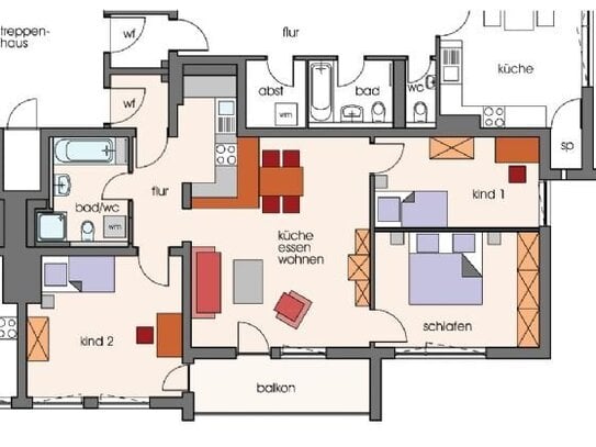 Familienfreundliche 4-Zimmer Eigentumswohnung mit Balkon im südlichen Stadtbereich von Nürnberg