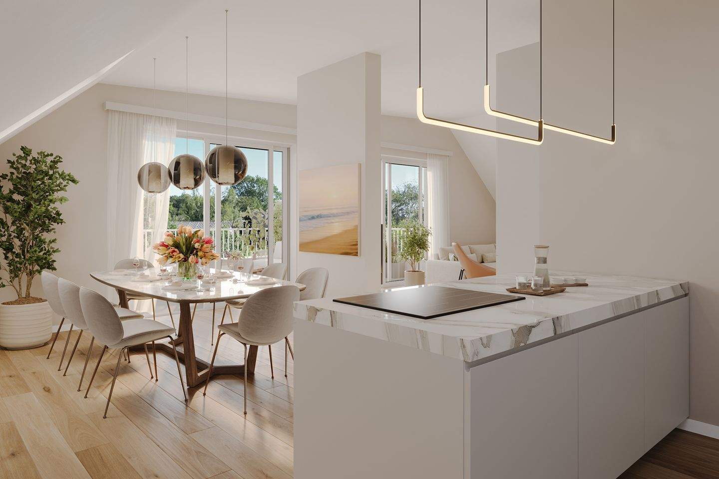 Ideal geschnittene Zwei-Zimmer-Wohnung im grünen Obermenzing