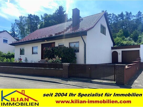 KILIAN IMMOBILIEN! BUNGALOW / EFH MIT 5 ZIMMERN UND 193 M² WFL AUF 765 M² GRUND IN PERFEKTER WALDRANDLAGE VON ROTHAURAC…