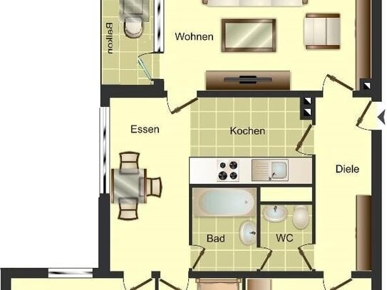 Demnächst frei! 4-Zimmer-Wohnung in Ratingen West