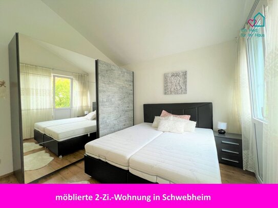 Möblierte 2-Zimmer-Wohnung mit Wintergarten in Schwebheim