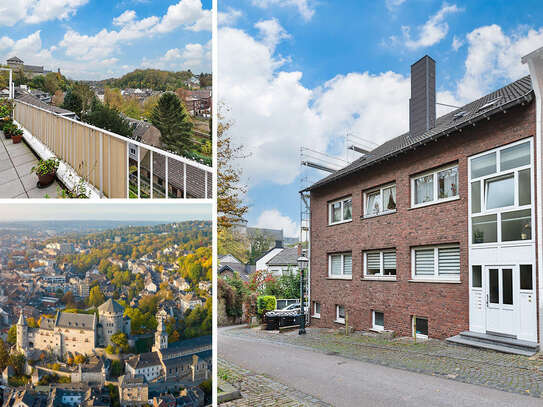 PHI AACHEN - Gepflegte 4-Zimmer-Wohnetage mit Terrasse und Blick auf die Stolberger Burg!