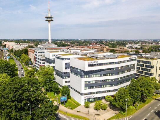 EUROPA-CENTER: Moderne Büroflächen in Essen über RUHR REAL | Tiefgarage | Glasfaser