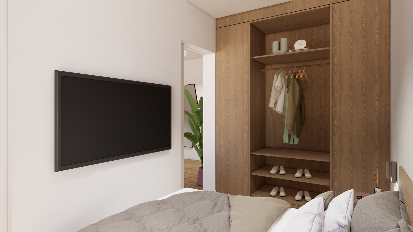 Möbliertes Studio Plus Large mit Gemeinschaftsflächen: Padelplatz, Fitness, Dachterrasse & mehr - Photo 1