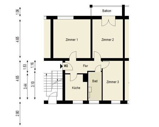 Samstagsbesichtigung mgl. / Altbauwohnung in ruhiger gefragter Lage / Balkon / hohe Räume / Bezug 12/2024