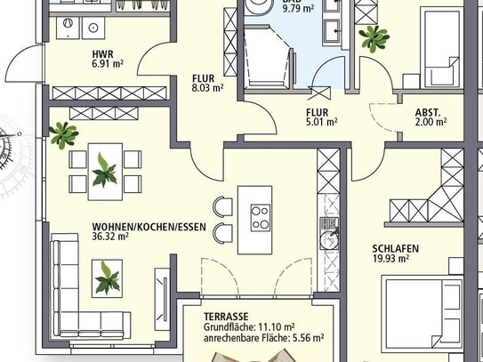 Hochwertige Ausstattung und ernergiesparende Technik - Neubau einer barriefreien Bungalow-Anlage