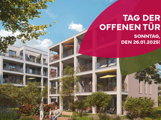 Mit eigenem, 62 qm großen Gartenbereich, ideal für Familien: Traumhafte 3-Zimmer-Wohnung