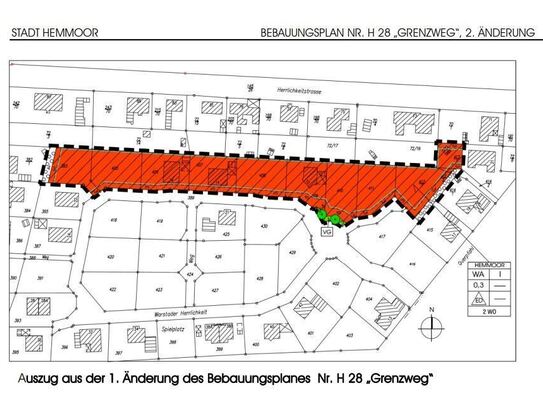 Baugrundstück für Doppelhaus in Hemmoor am Kreidesee