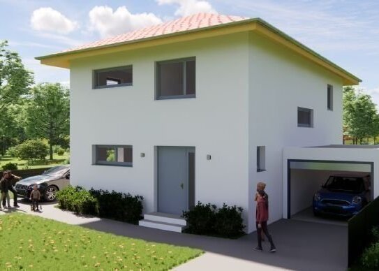 Neubau eines EFH in ruhiger Lage mit sonniger S-W-Ausrichtung