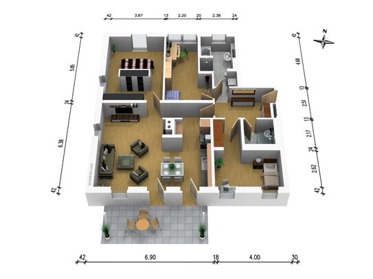 Erstbezug: Schöne 4 Raumwohnung zu vermieten